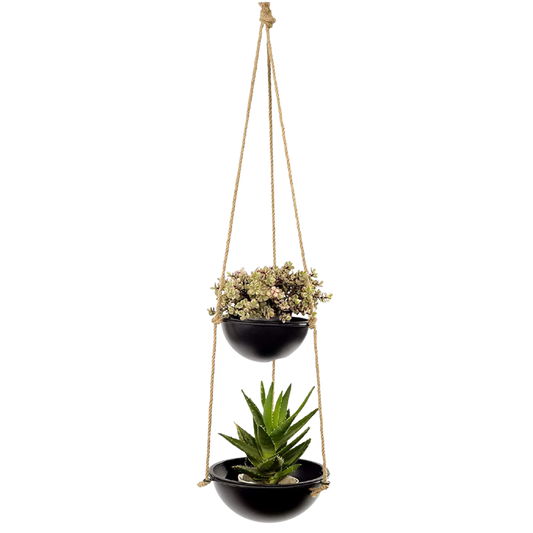 Hanging Planter with 2 Pots