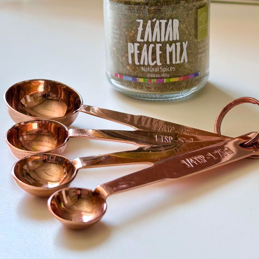 Copper Plated Measuring Spoons Set
