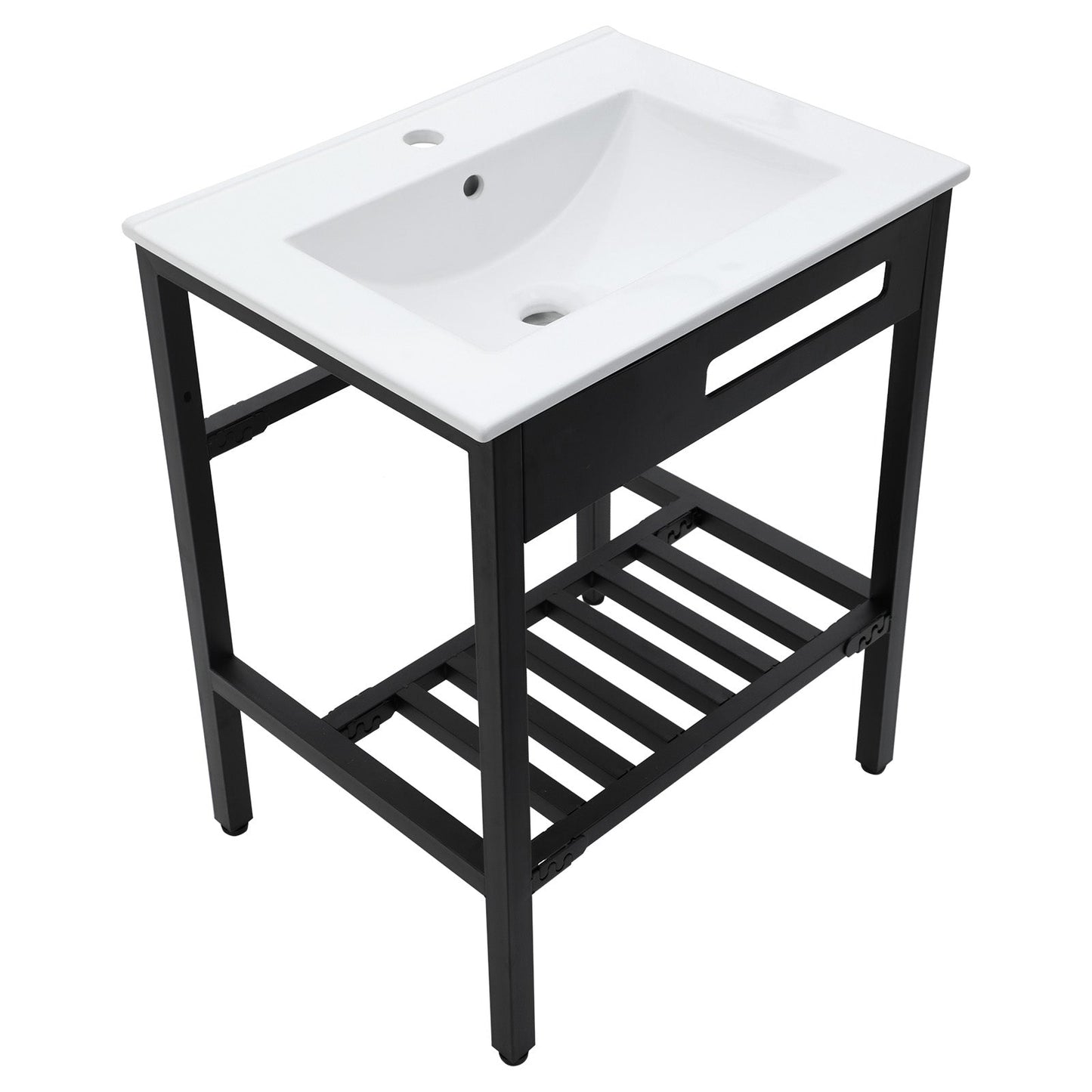 24" x 18" Bathroom Ceramic Console Sink