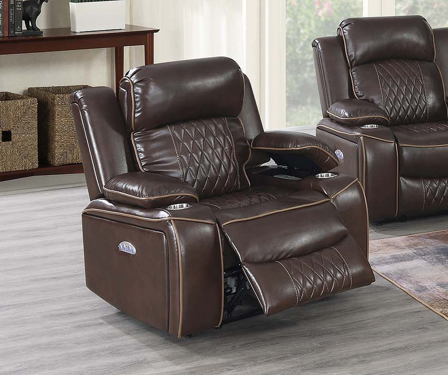 Contemporary Style Power Motion Living Room Set