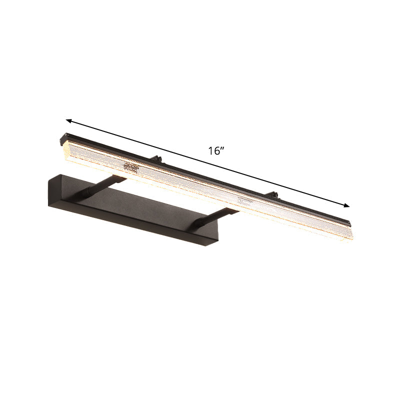 Kate  Opulent Glow: Modern Black LED Vanity Light