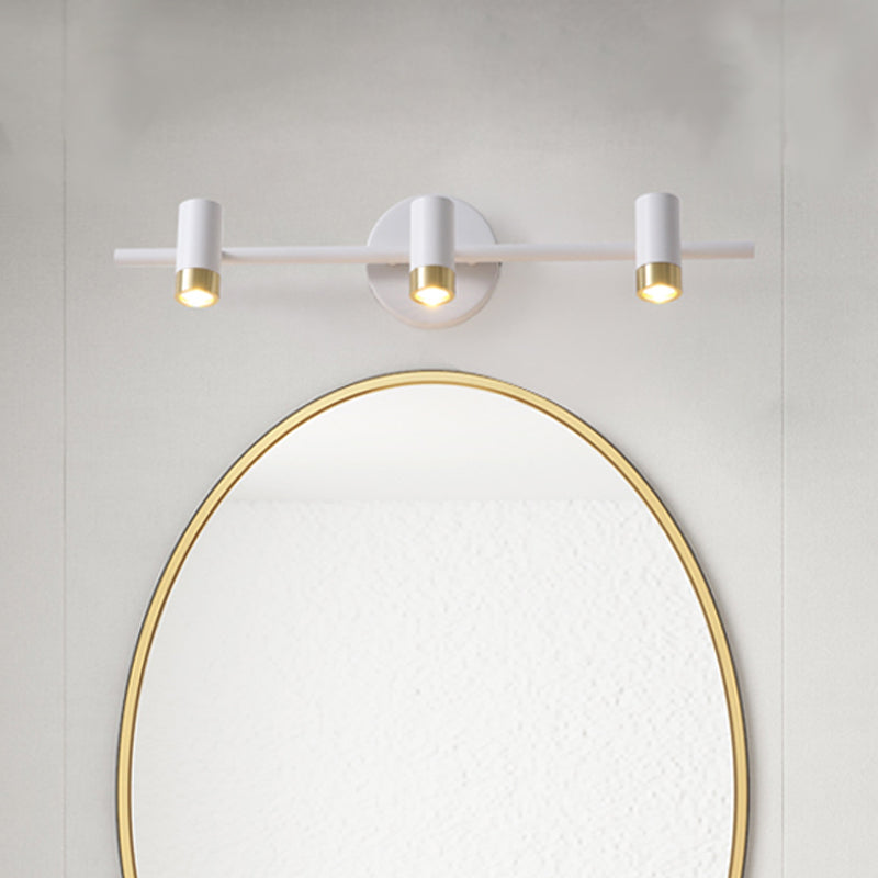 Leila Simplicity Meets Functionality: White 3-Arm LED Vanity Light