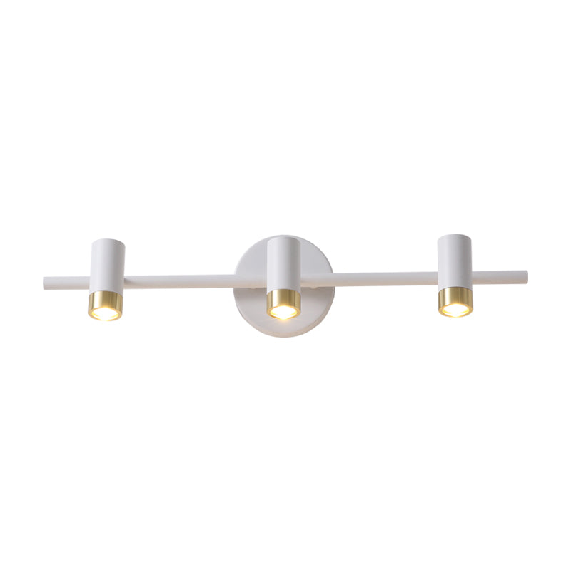 Leila Simplicity Meets Functionality: White 3-Arm LED Vanity Light