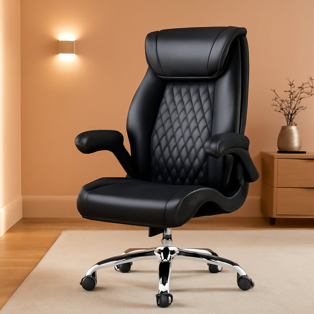 Ergonomic High Back Office Chair Tall With Lumbar Support