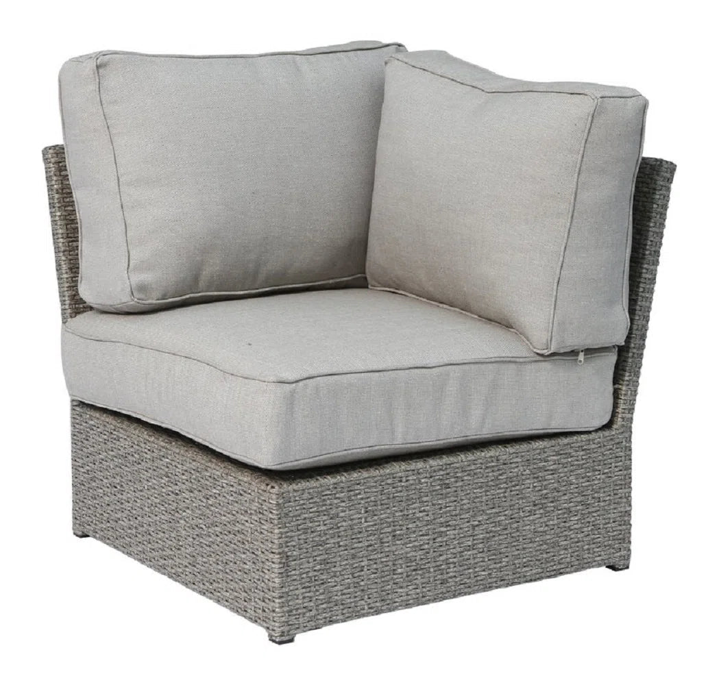Outdoor Wicker 6-Person Sofa Set with Cushions
