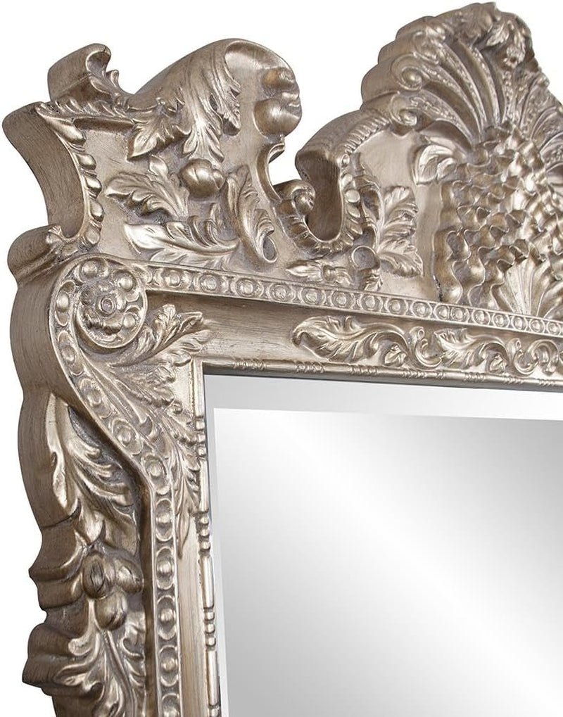 Howard Elliott Marquette Antique Oversized Full Length Mirror Silver Leaf 49x84
