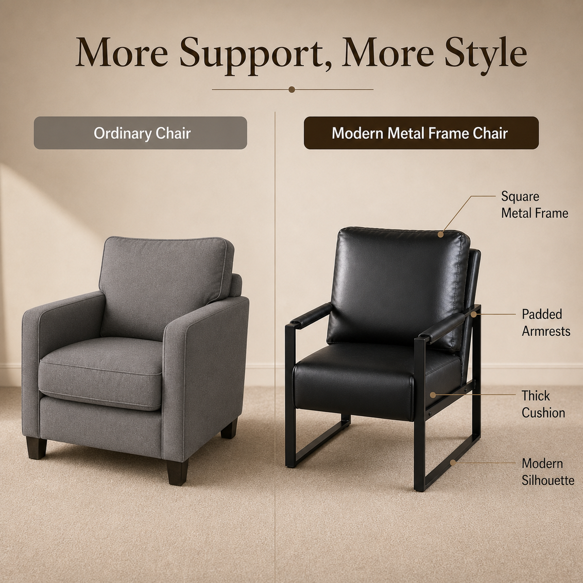 Classic Mid Century Modern Accent Chair