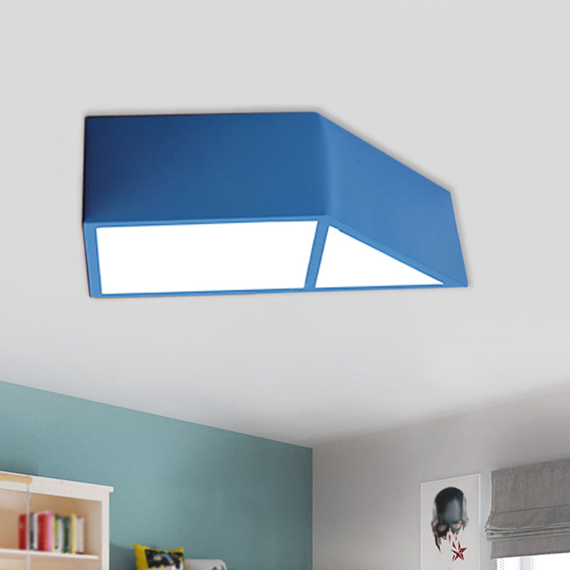 Brooke Playful Trapezoid Ceiling Lamp: Brighten Your Child's Room with Fun Colors