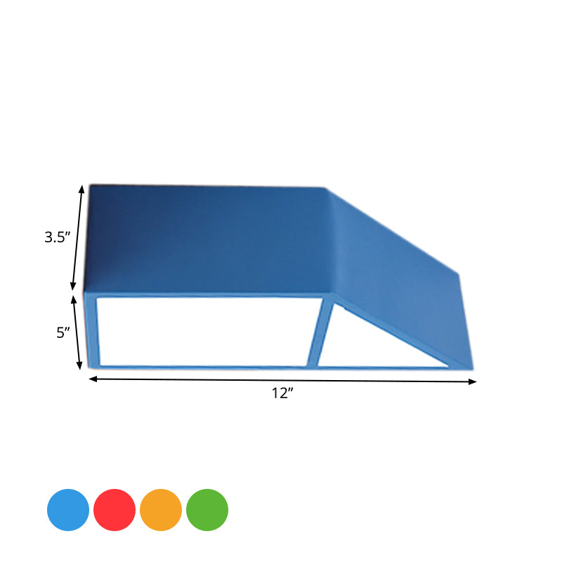 Brooke Playful Trapezoid Ceiling Lamp: Brighten Your Child's Room with Fun Colors
