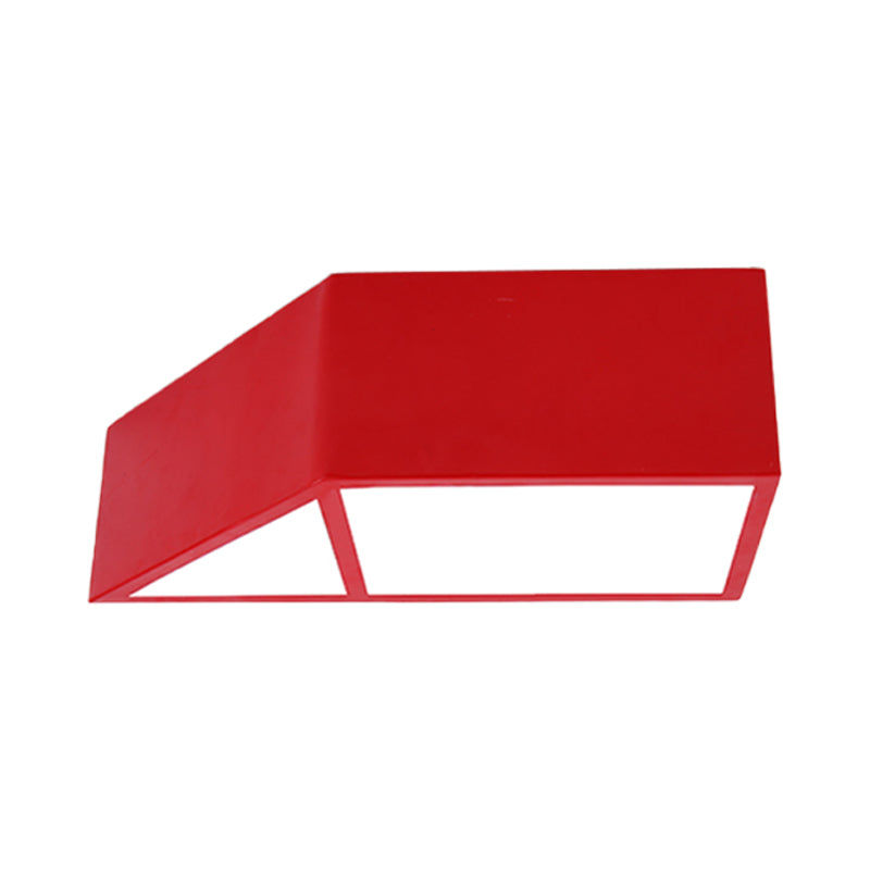 Brooke Playful Trapezoid Ceiling Lamp: Brighten Your Child's Room with Fun Colors