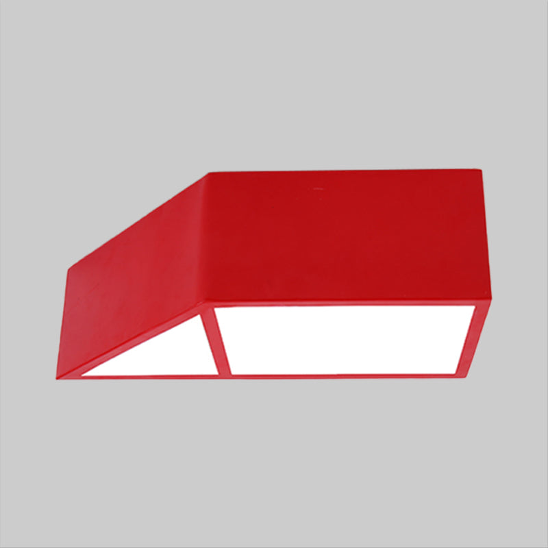 Brooke Playful Trapezoid Ceiling Lamp: Brighten Your Child's Room with Fun Colors