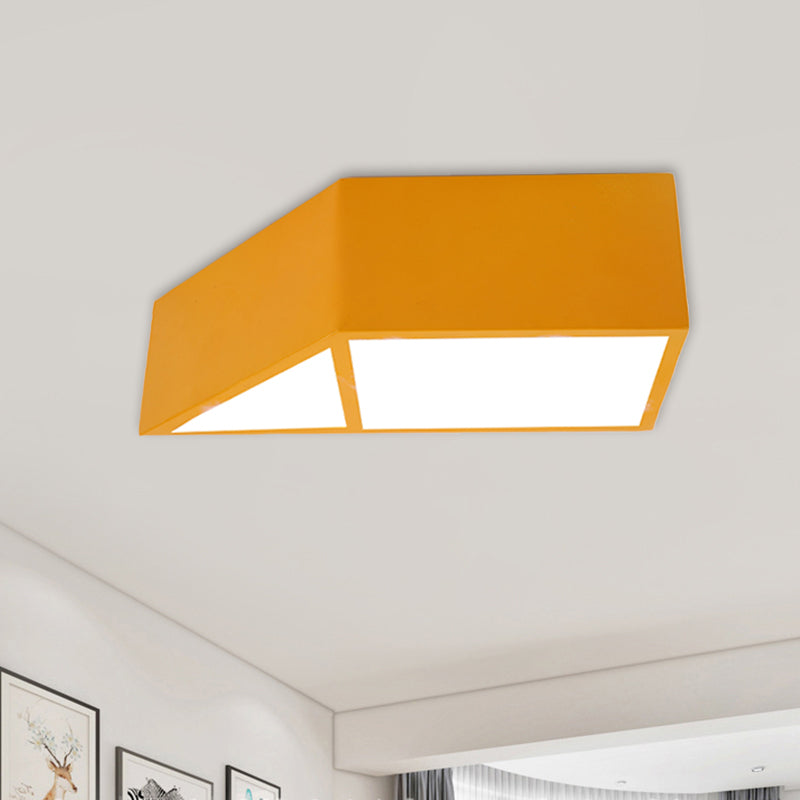 Brooke Playful Trapezoid Ceiling Lamp: Brighten Your Child's Room with Fun Colors