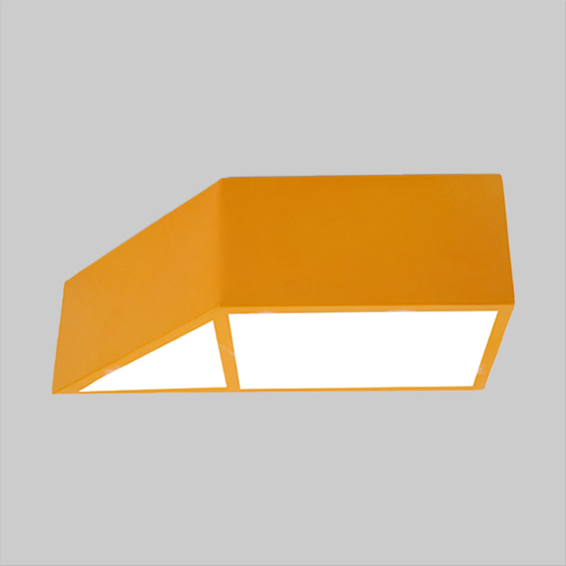 Brooke Playful Trapezoid Ceiling Lamp: Brighten Your Child's Room with Fun Colors