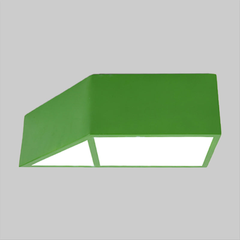 Brooke Playful Trapezoid Ceiling Lamp: Brighten Your Child's Room with Fun Colors