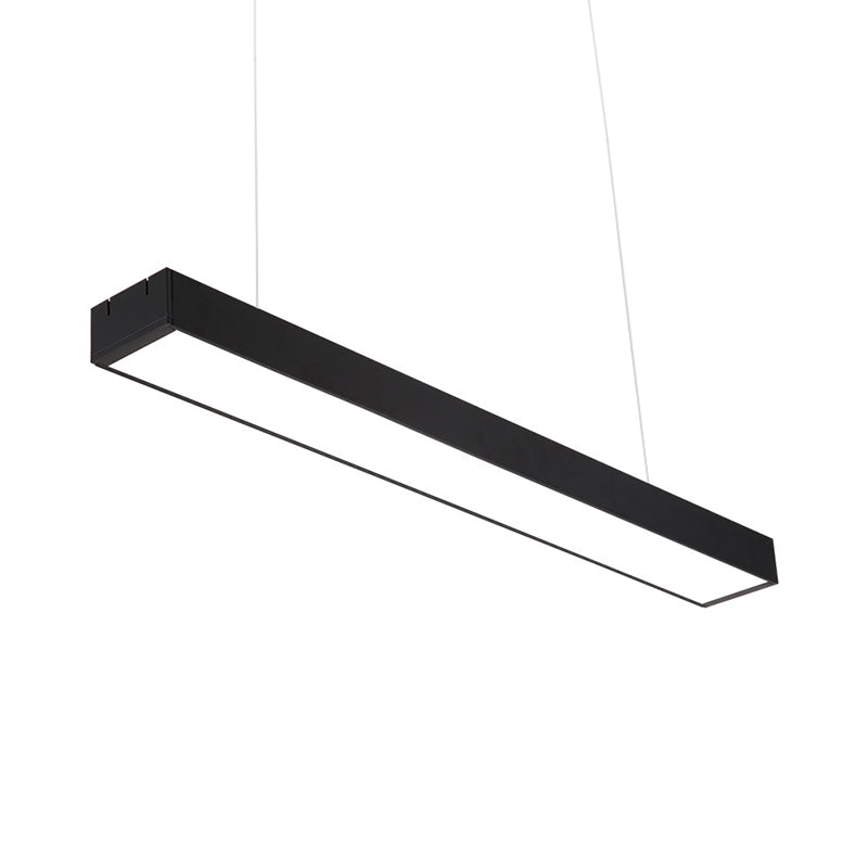 Sleek Black Contemporary LED Ceiling Light - Available in 3 Widths