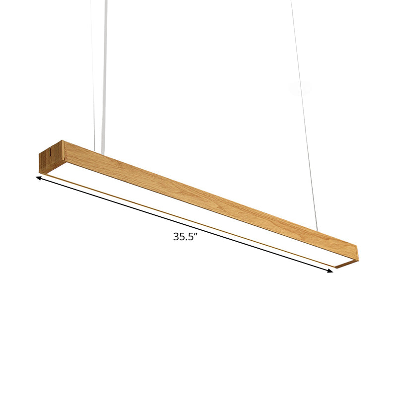 Axel's Modern Linear Pendant Lamp: Sleek Aluminum Design in Multiple Sizes