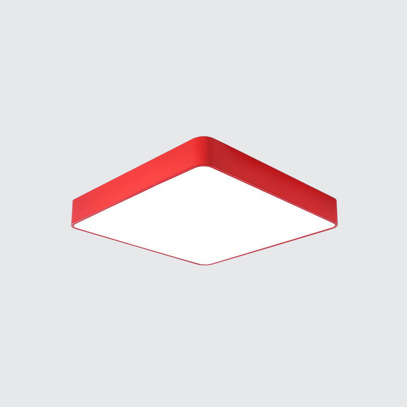 Cheerful Square Light for Kids' Rooms: LED Flush Mount Fixture