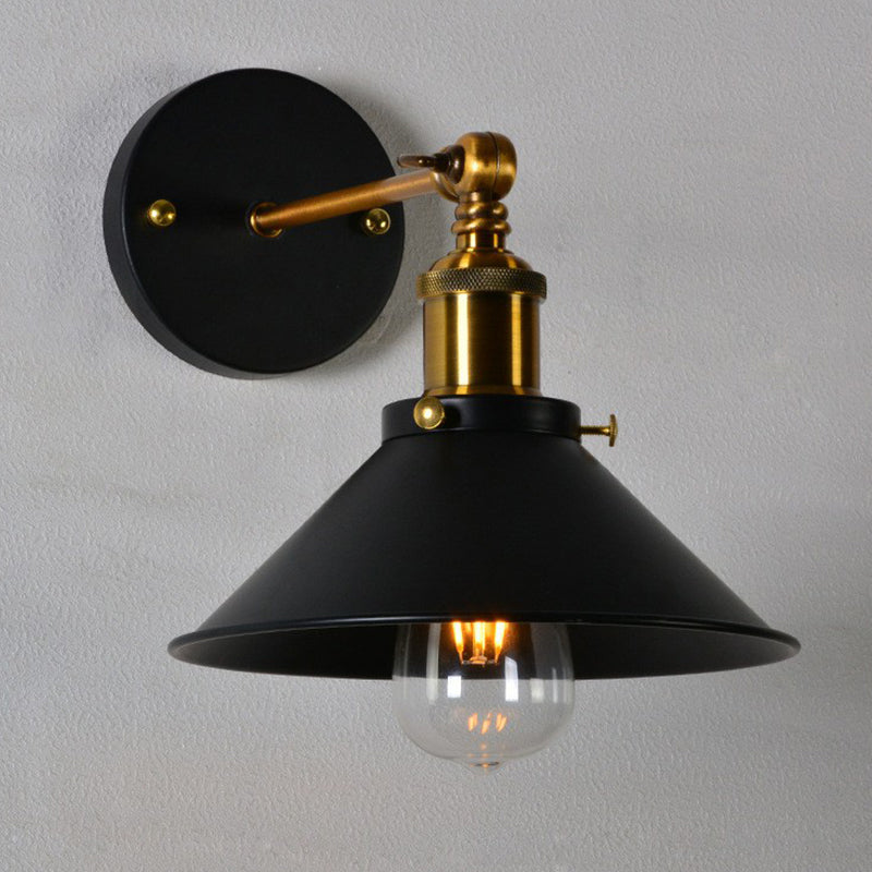 Customizable Charm: The Countryside Metal Cone Wall Lamp
