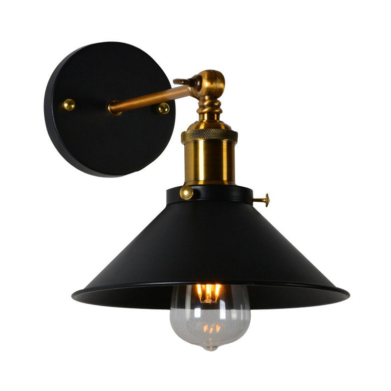 Customizable Charm: The Countryside Metal Cone Wall Lamp