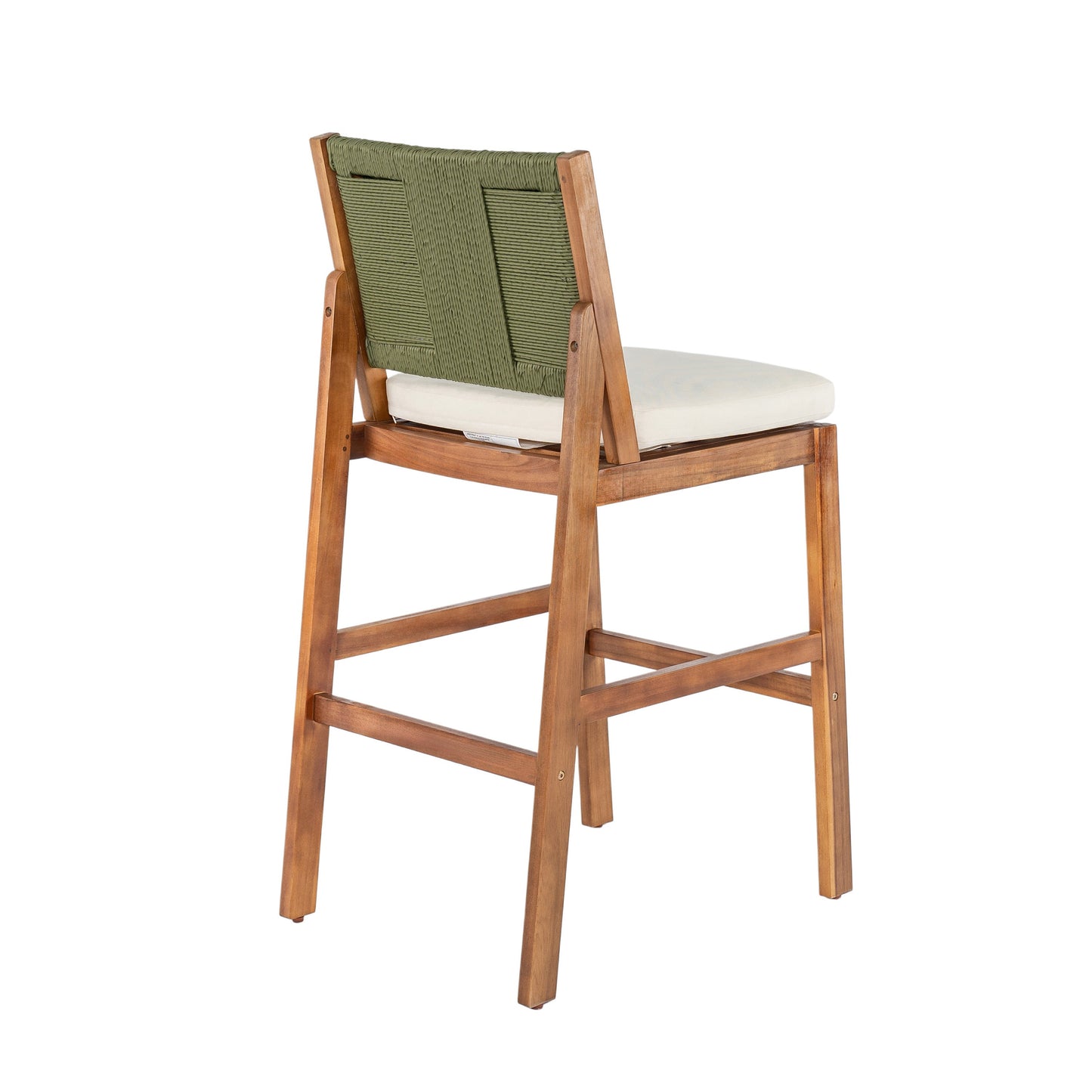 Outdoor Acacia Wood Bar Stools (Set of 2)
