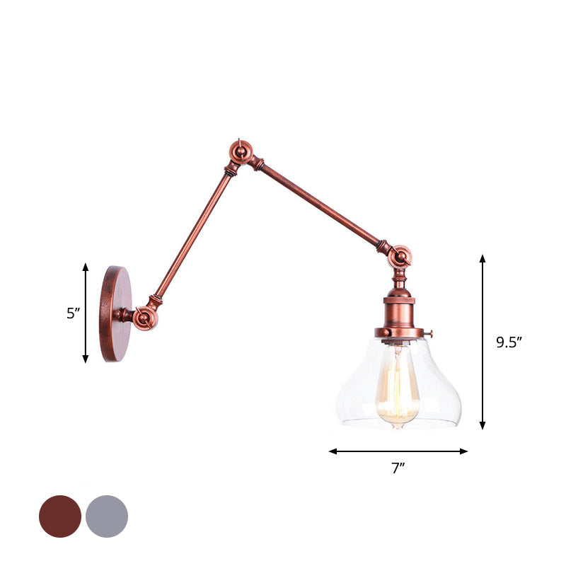 Embrace Industrial Flair and Focused Illumination: The Adjustable Swing Arm Wall Light