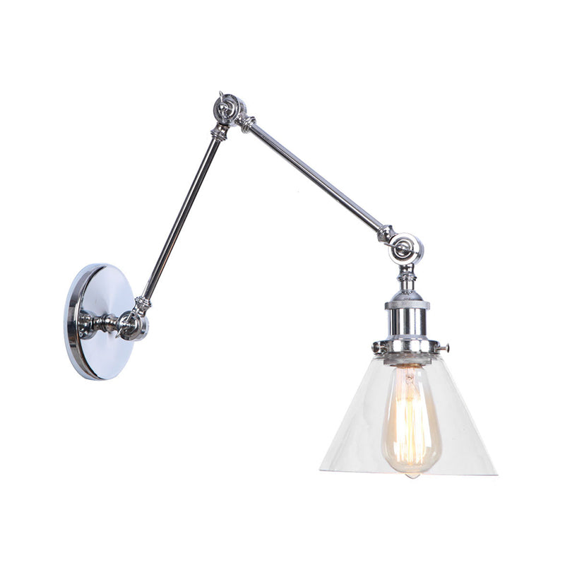 Embrace Industrial Flair and Focused Illumination: The Adjustable Swing Arm Wall Light