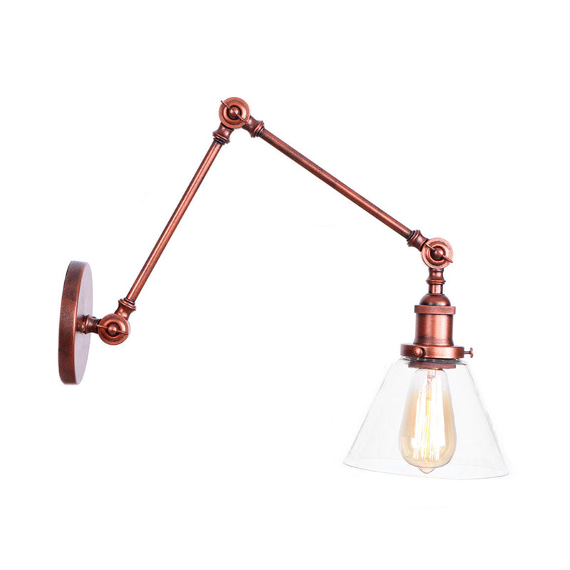 Embrace Industrial Flair and Focused Illumination: The Adjustable Swing Arm Wall Light