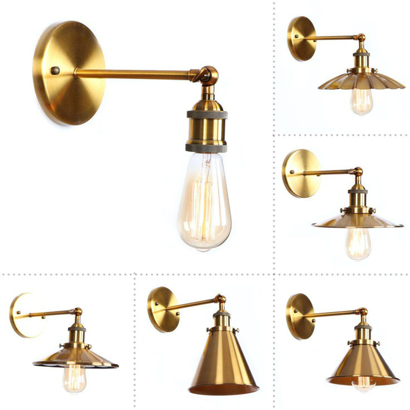 Embrace Industrial Versatility: The Adjustable Wall Sconce with Selectable Shade