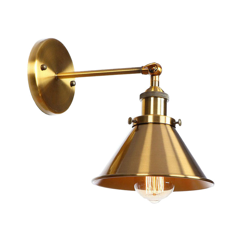 Embrace Industrial Versatility: The Adjustable Wall Sconce with Selectable Shade