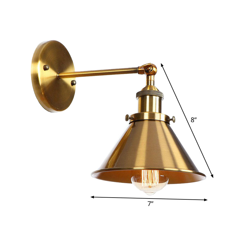 Embrace Industrial Versatility: The Adjustable Wall Sconce with Selectable Shade