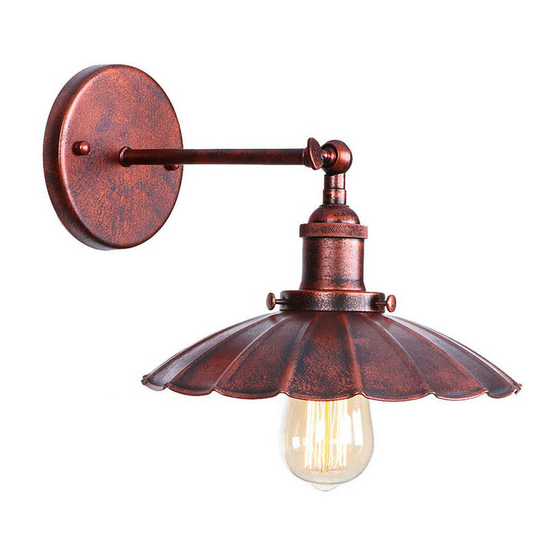 Illuminate Your Space with Rustic Charm: The Adjustable Farmhouse Wall Lamp