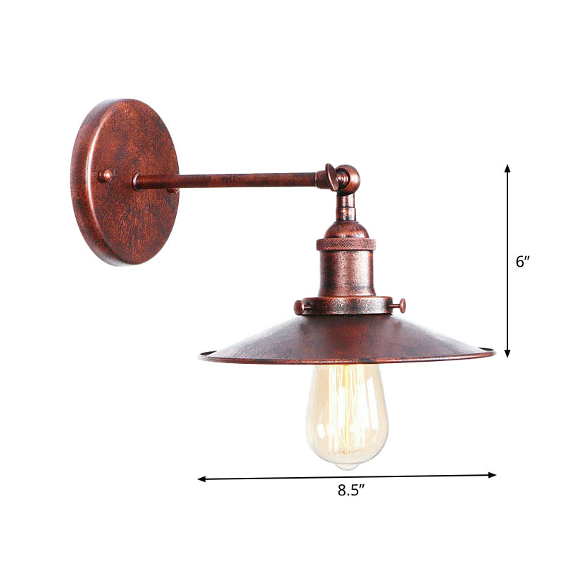 Illuminate Your Space with Rustic Charm: The Adjustable Farmhouse Wall Lamp