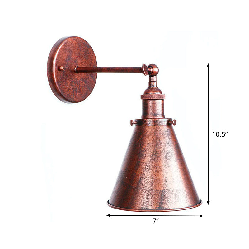 Illuminate Your Space with Rustic Charm: The Adjustable Farmhouse Wall Lamp