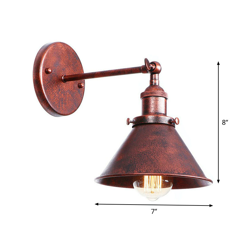 Illuminate Your Space with Rustic Charm: The Adjustable Farmhouse Wall Lamp
