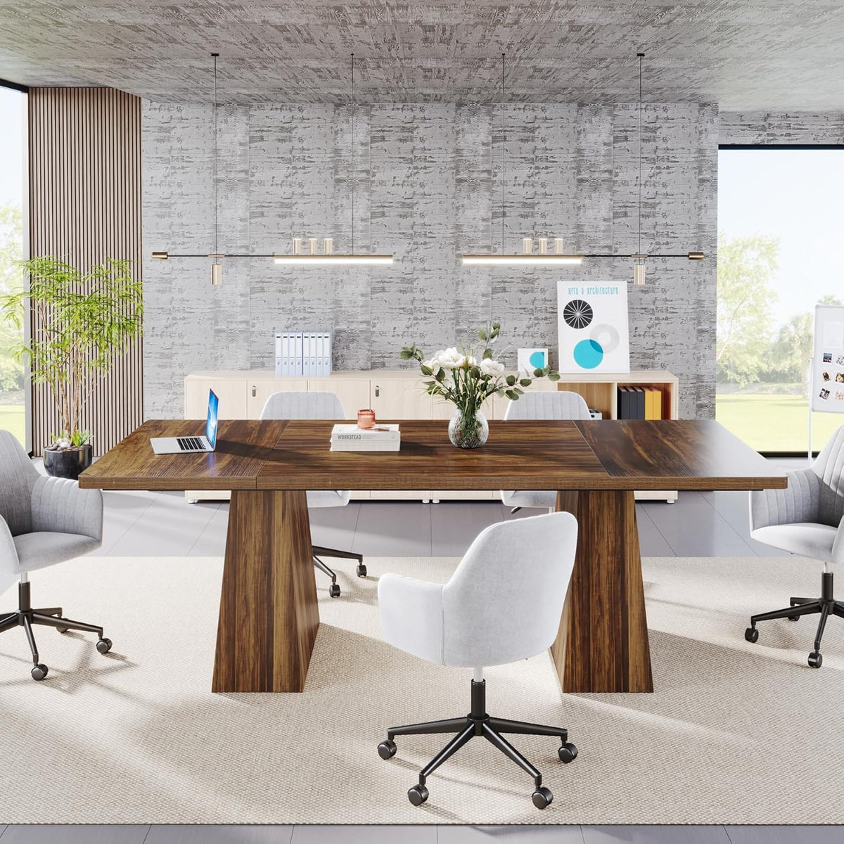 63" Modern Executive Desk