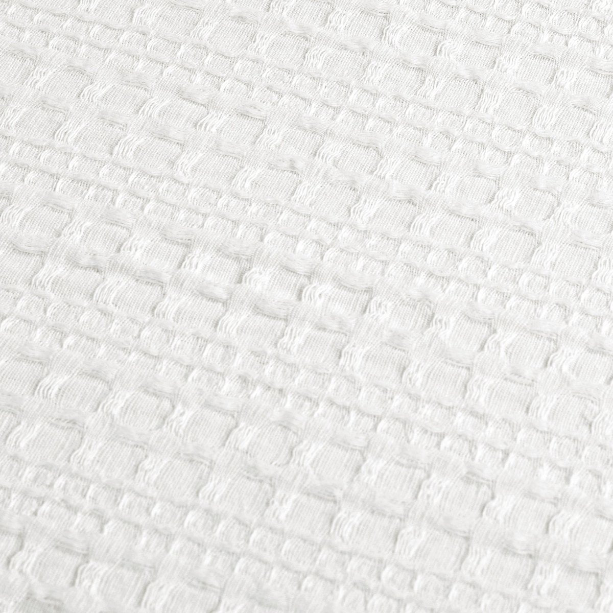 Haniya Solid Waffle Woven Cotton Textured Duvet Cover Set