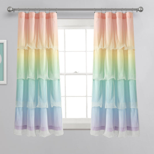 Rainbow Ombre Nerina Window Curtains
