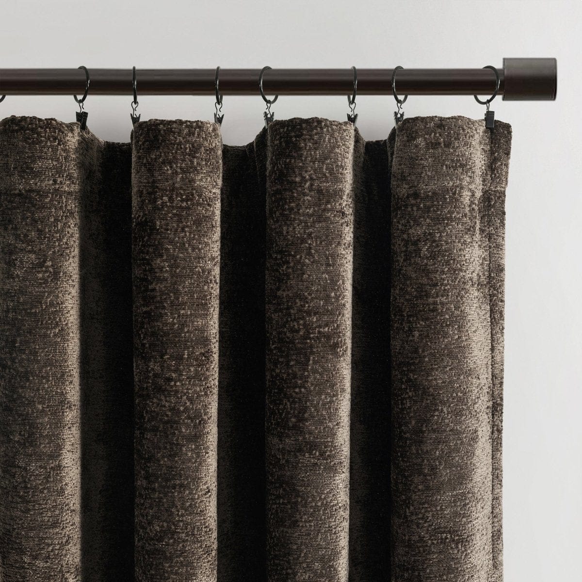 Aspen Luxury Velvet Chenille Window Curtain (Single Panel)
