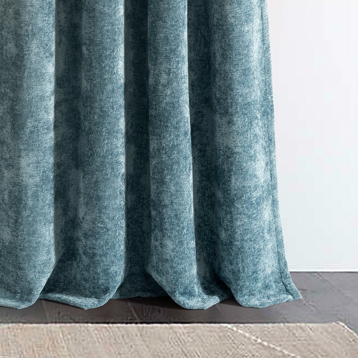 Aspen Luxury Velvet Chenille Window Curtain (Single Panel)