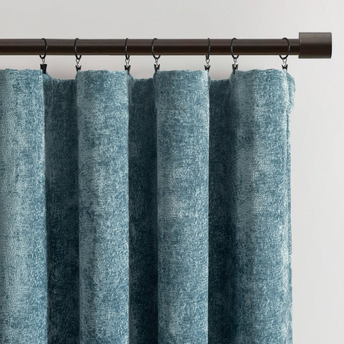 Aspen Luxury Velvet Chenille Window Curtain (Single Panel)