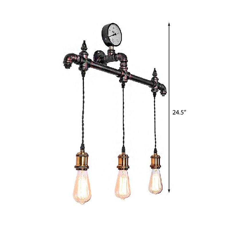 Ezra's Industrial Sconce: Rustic Flair & Warm Illumination