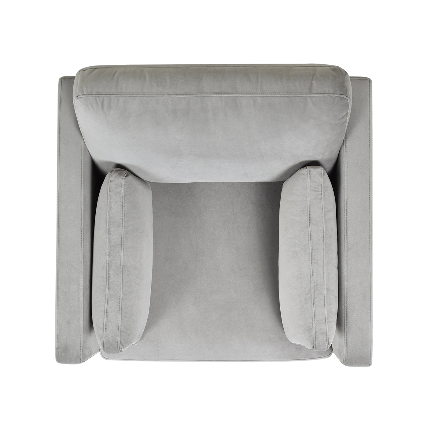 Knox 36' Modern Farmhouse Arm Chair, Opal Grey Velvet
