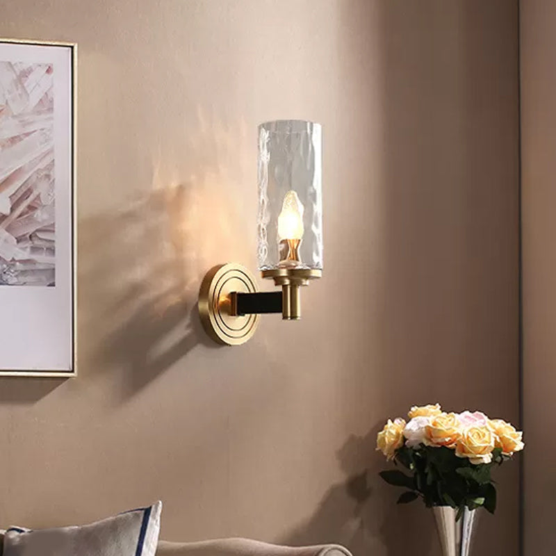 Glimmering Elegance: The Horizon Wall Sconce - Modern Light with Crystal Flair