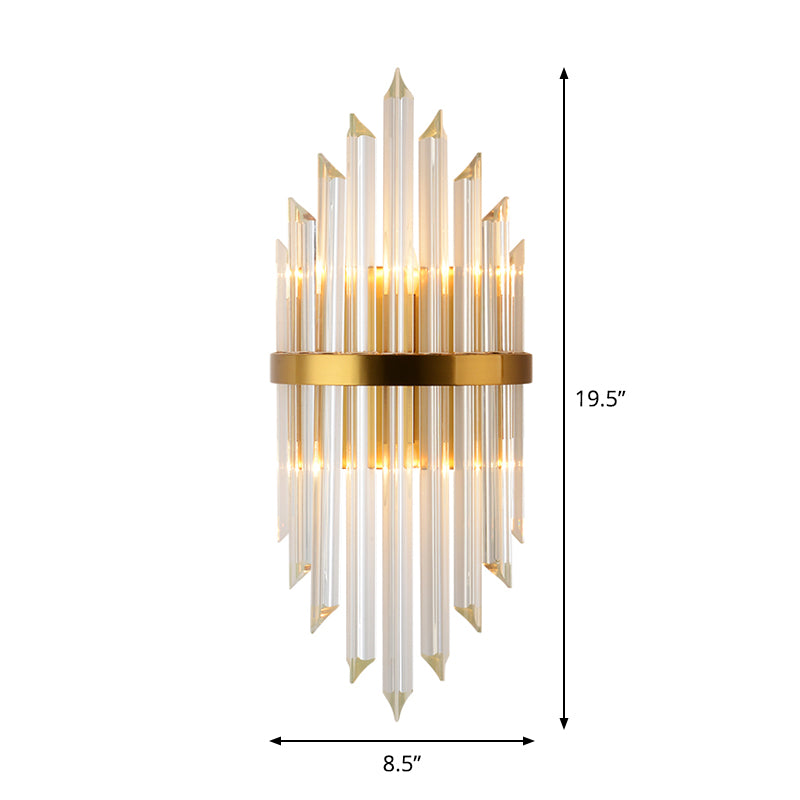 Alivia Elegance Meets Sparkling Brilliance: The Gold Crystal Wall Sconce (1-3 Lights)