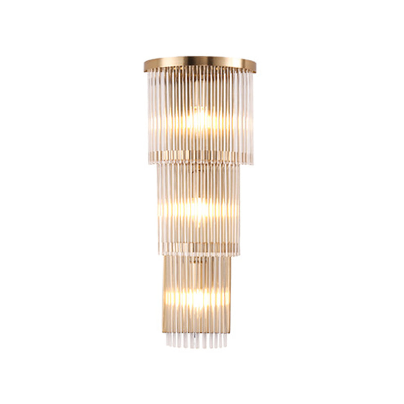 Elevate Your Space with the Luxurious Gold Crystal Wall Sconce