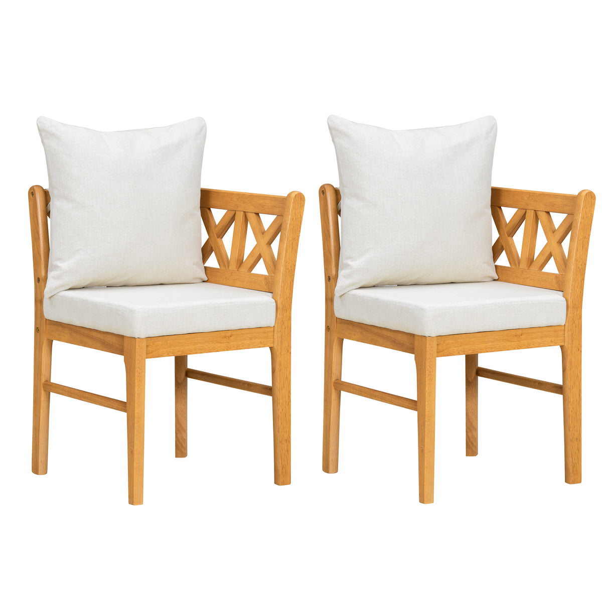 Farmhouse Modern Dining Corner Chairs Set of 2