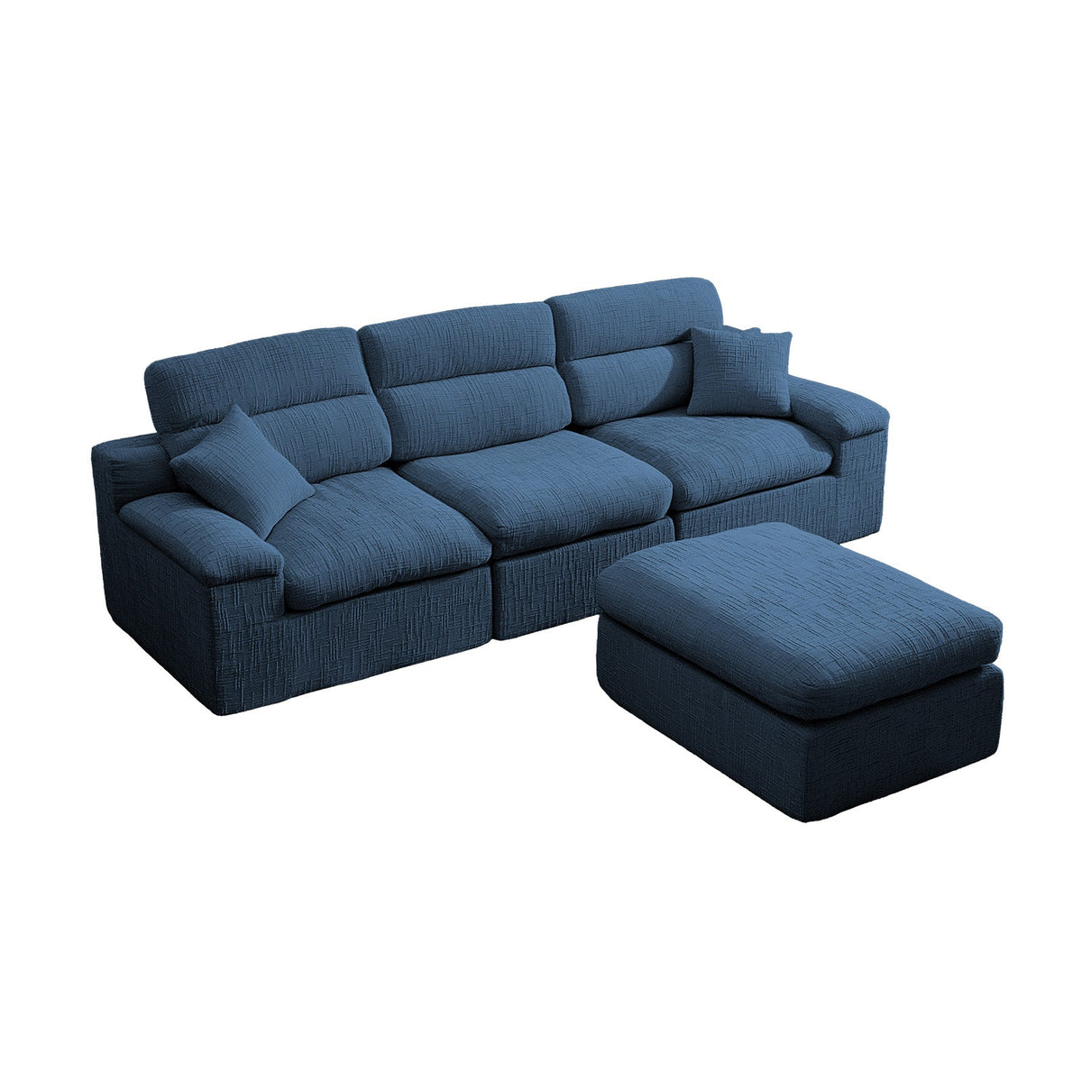 Corner Chaise Sofa with High Backrest