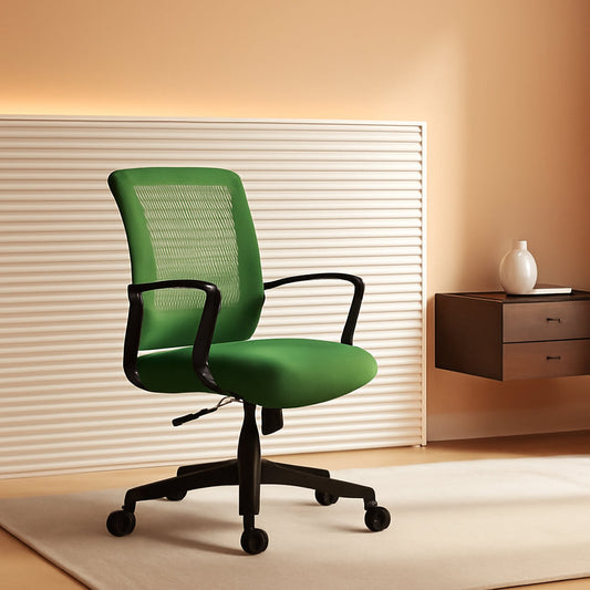 Ergonomic Green Mesh Office Chair With Lumbar Support