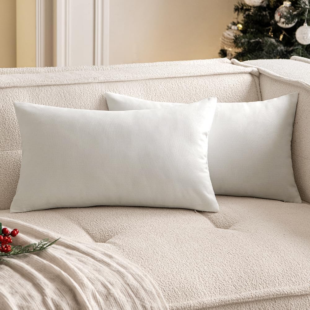 Solid Color Outdoor Waterproof Throw Pillow cover AND Insert  Square or Rectangle