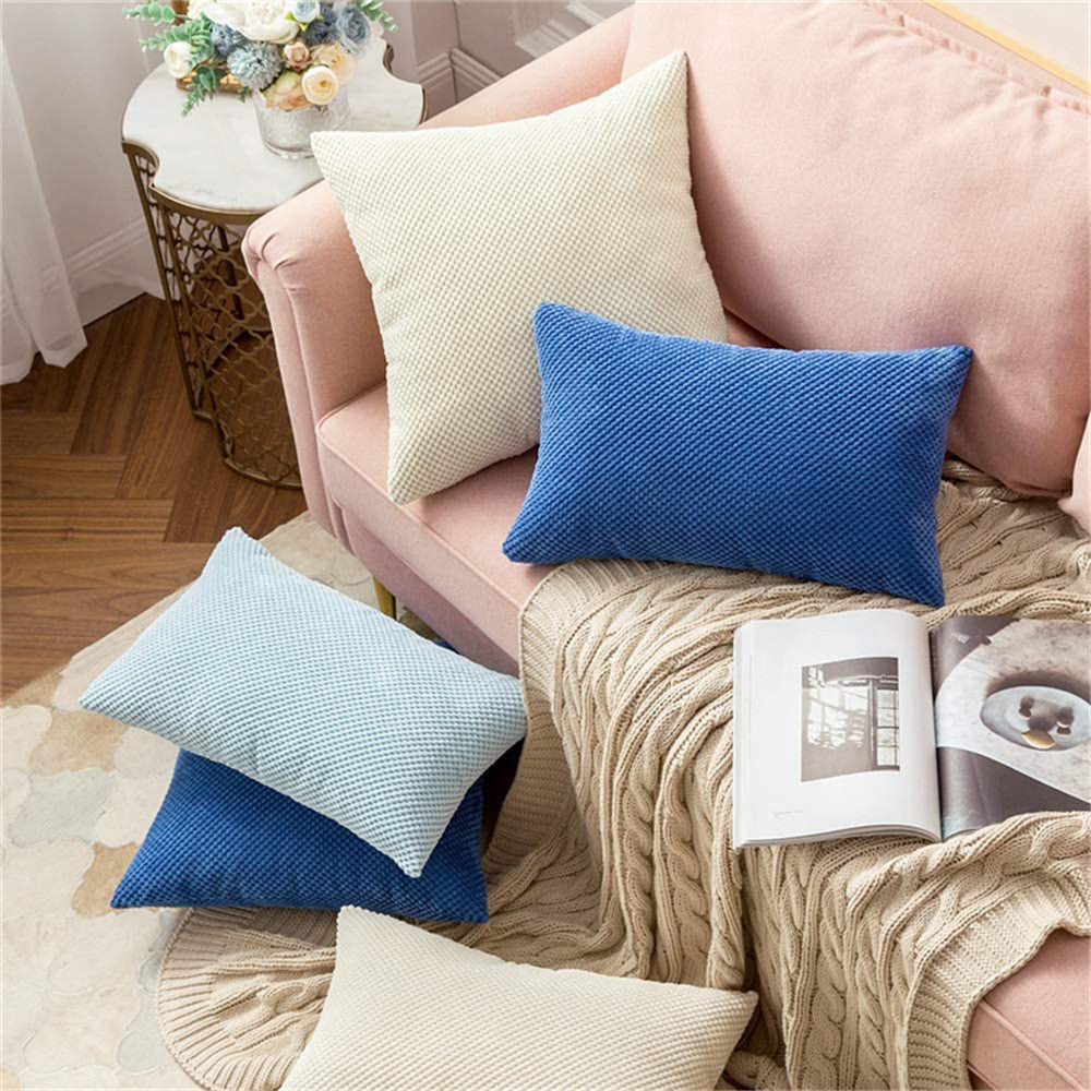 Cross Shape Solid Color FULL set of Throw Pillow (With Insert) size 18"x18" many colors
